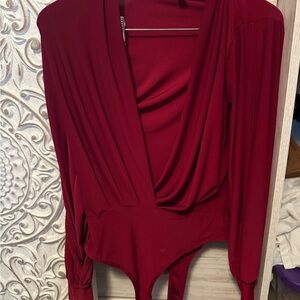 Elegant Red Women's Top